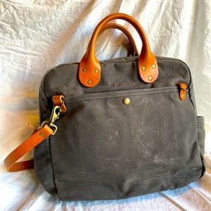 Waxed Canvas Travel Briefcase